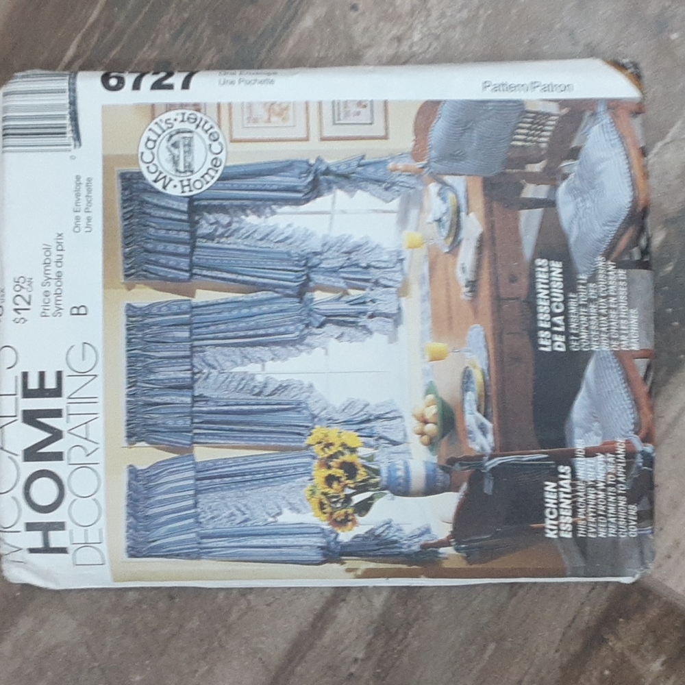 McCall's Home Decorating pattern Kitchen Essentials new